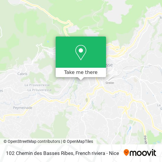 102 Chemin des Basses Ribes map