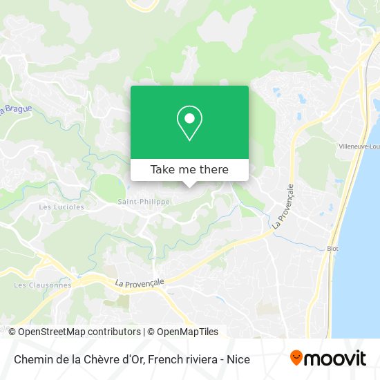 Chemin de la Chèvre d'Or map