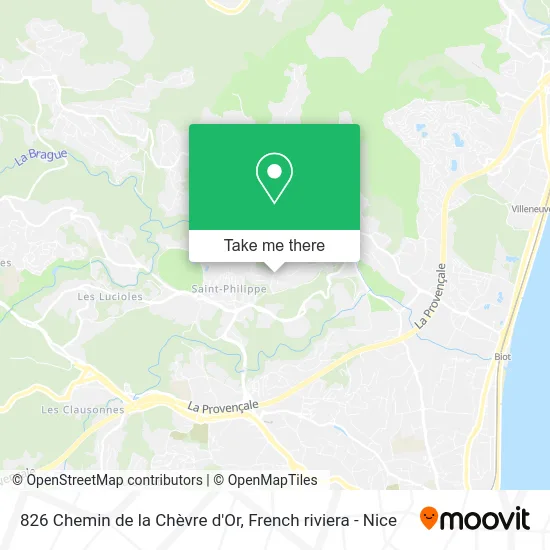 826 Chemin de la Chèvre d'Or map