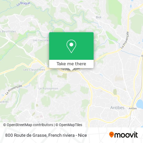 Mapa 800 Route de Grasse