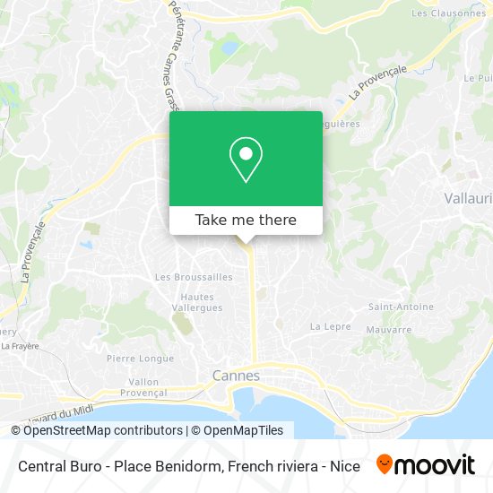 Central Buro - Place Benidorm map
