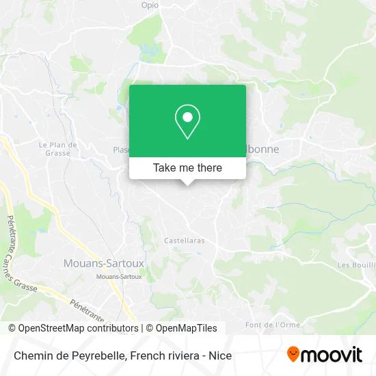 Chemin de Peyrebelle map