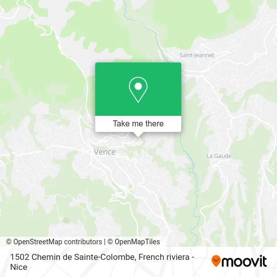 1502 Chemin de Sainte-Colombe map