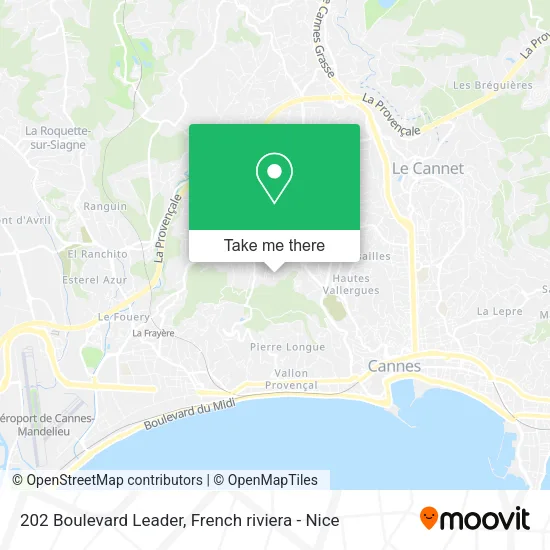 202 Boulevard Leader map