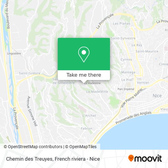 Chemin des Treuyes map