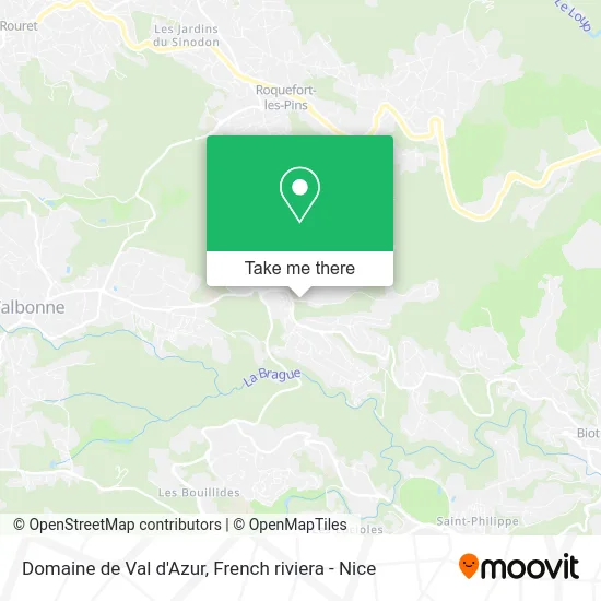 Domaine de Val d'Azur map