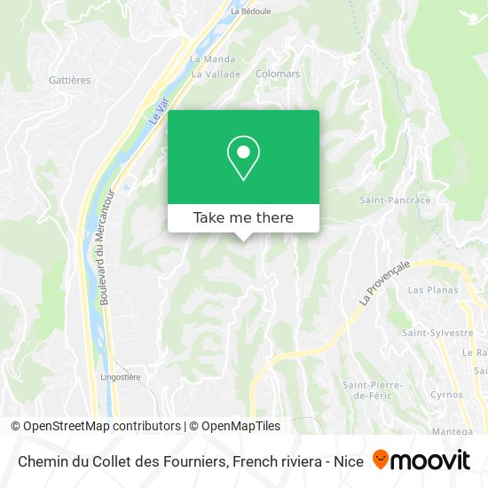 Chemin du Collet des Fourniers map