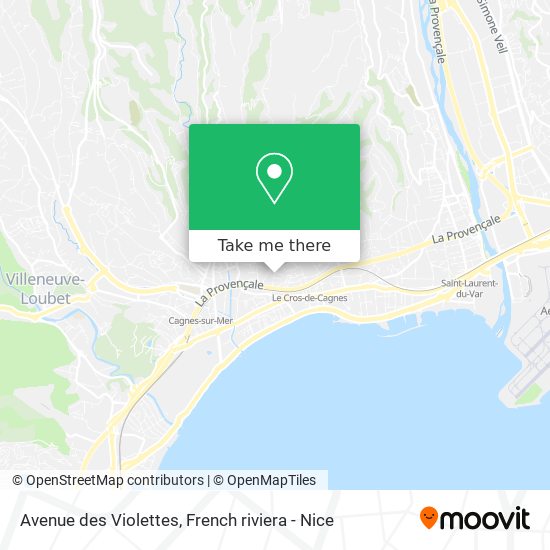 Avenue des Violettes map