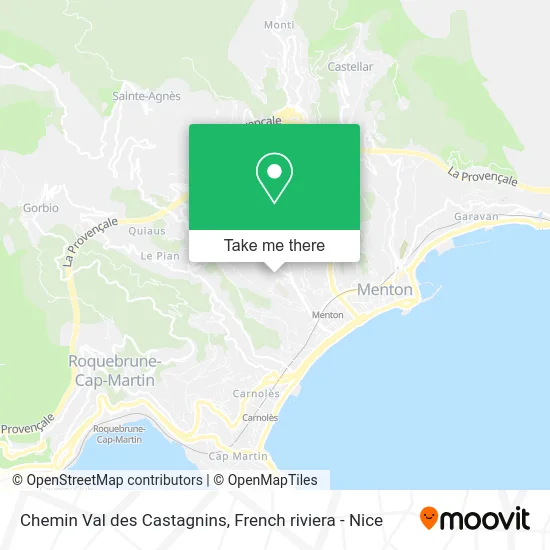 Chemin Val des Castagnins map