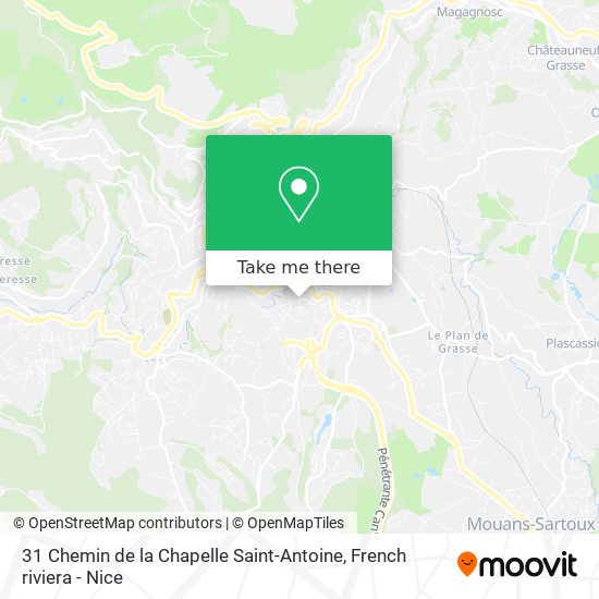 31 Chemin de la Chapelle Saint-Antoine map