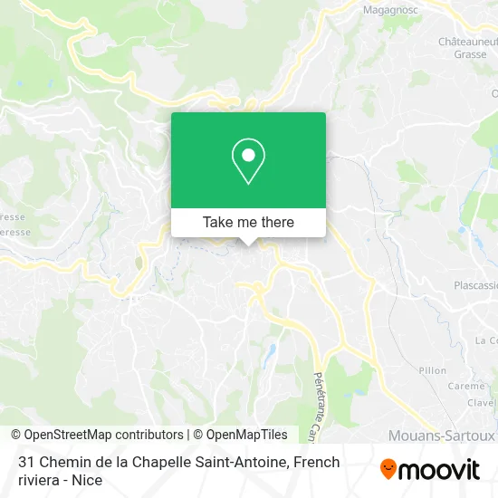 31 Chemin de la Chapelle Saint-Antoine map