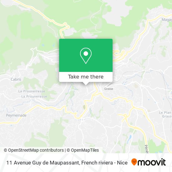 Mapa 11 Avenue Guy de Maupassant