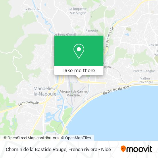Chemin de la Bastide Rouge map