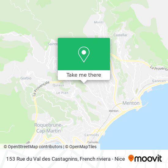 153 Rue du Val des Castagnins map