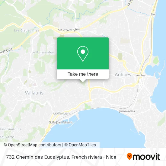 732 Chemin des Eucalyptus map