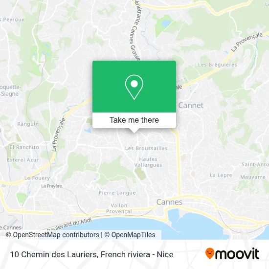 10 Chemin des Lauriers map