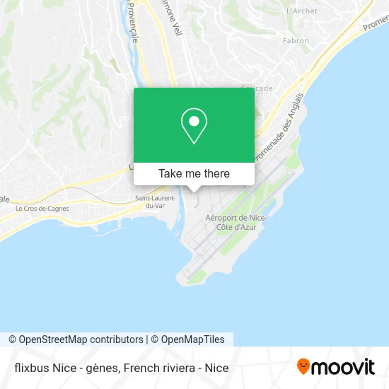 flixbus Nice - gènes map