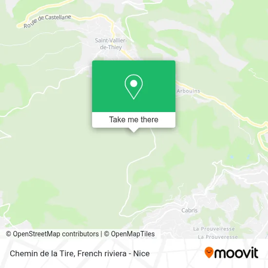 Chemin de la Tire map