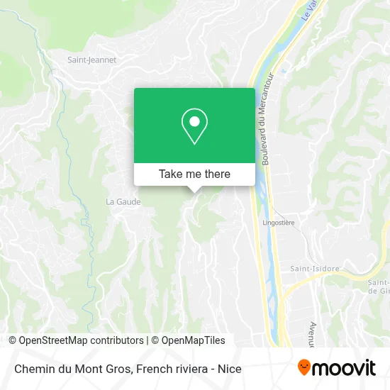 Chemin du Mont Gros map