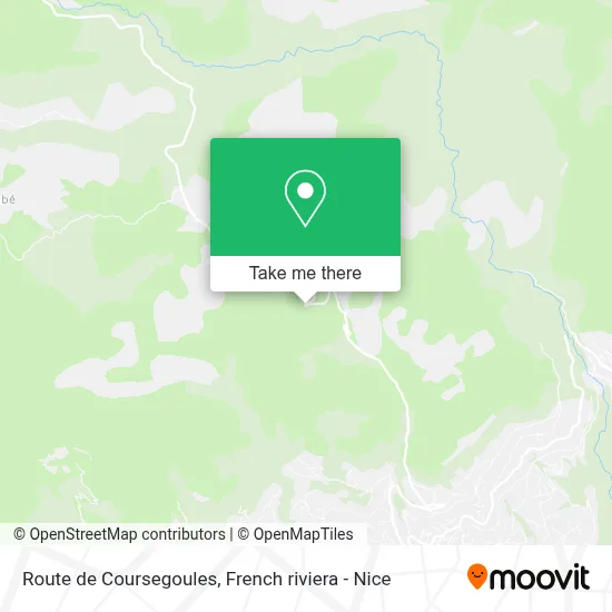 Route de Coursegoules map
