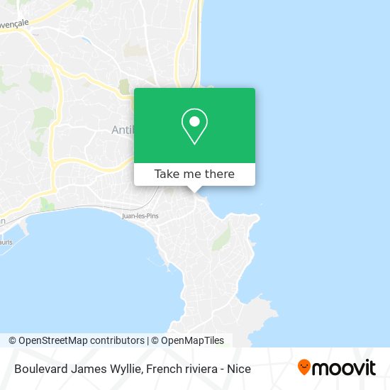 Boulevard James Wyllie map