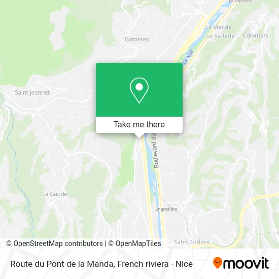 Route du Pont de la Manda map