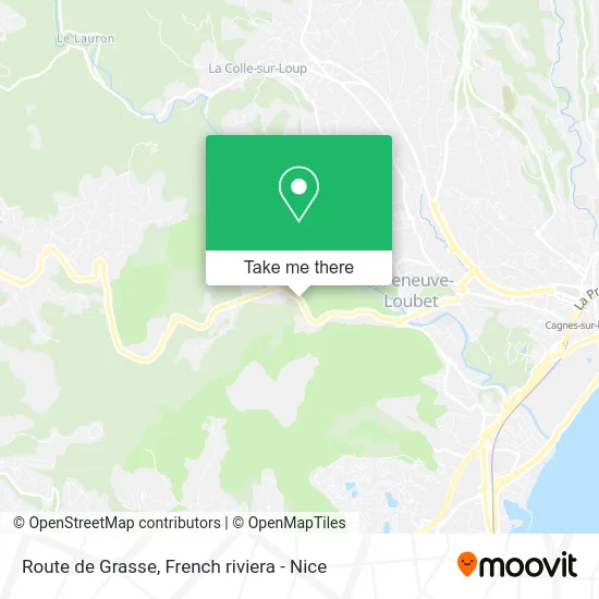 Route de Grasse map