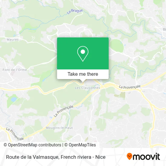 Route de la Valmasque map