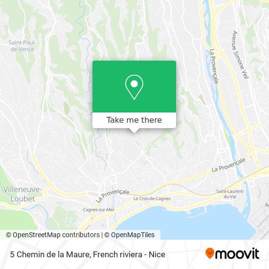 5 Chemin de la Maure map