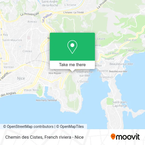 Chemin des Cistes map