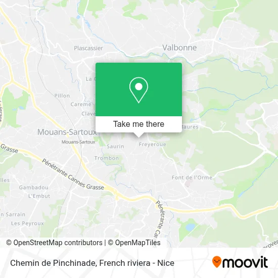 Chemin de Pinchinade map