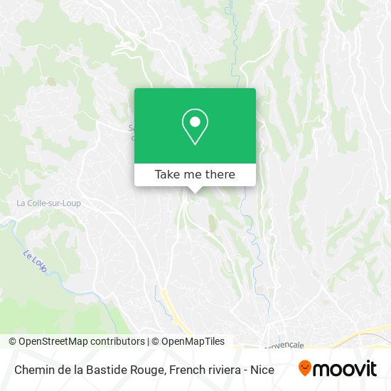 Chemin de la Bastide Rouge map