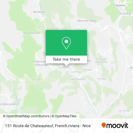 151 Route de Chateauneuf map