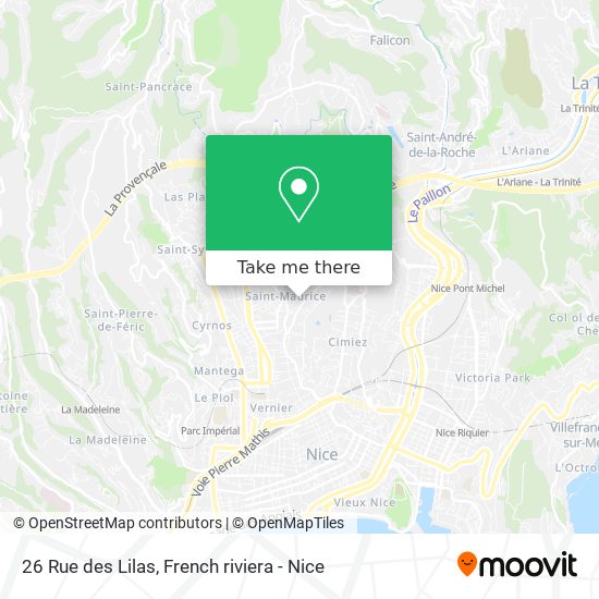 26 Rue des Lilas map