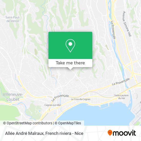 Allée André Malraux map