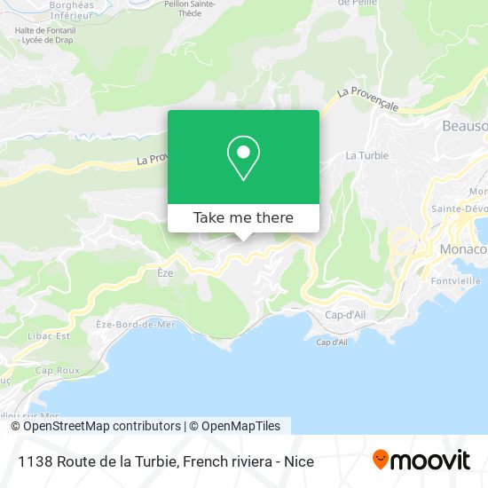 Mapa 1138 Route de la Turbie