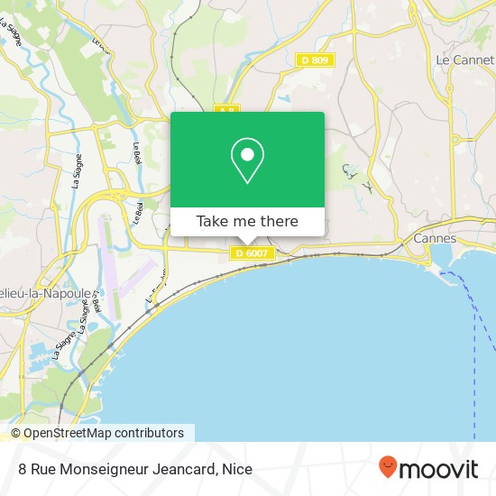 Mapa 8 Rue Monseigneur Jeancard