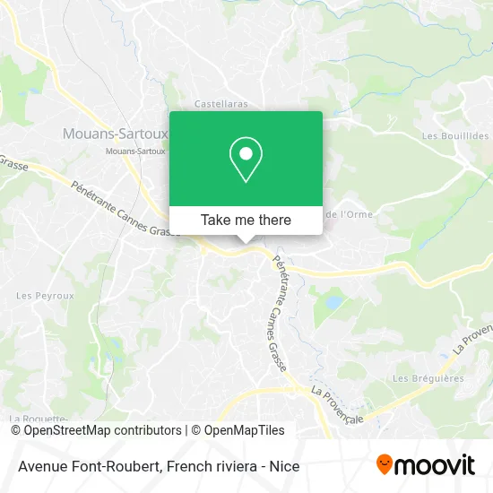 Avenue Font-Roubert map