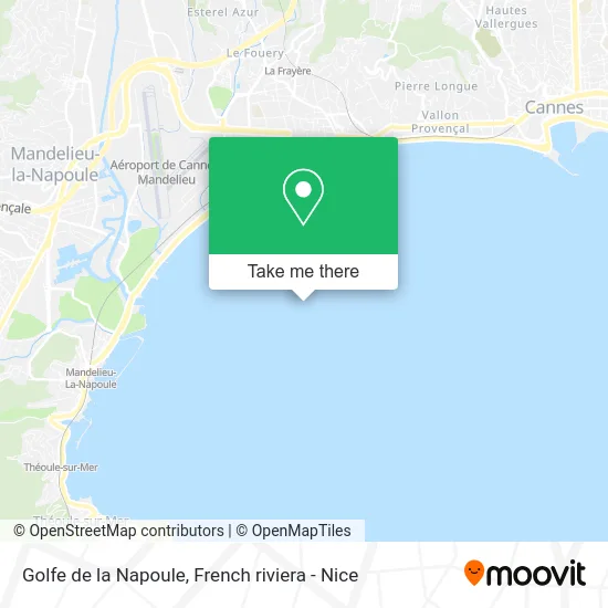 Golfe de la Napoule map