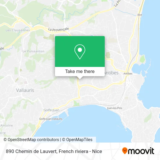 890 Chemin de Lauvert map