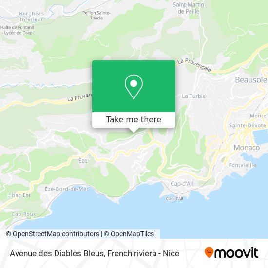 Avenue des Diables Bleus map