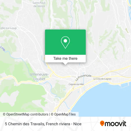 5 Chemin des Travails map