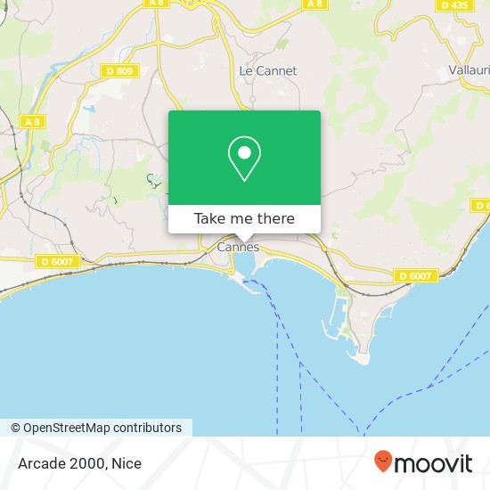 Arcade 2000, Allées de la Liberté C. de Gaulle 06400 Cannes map