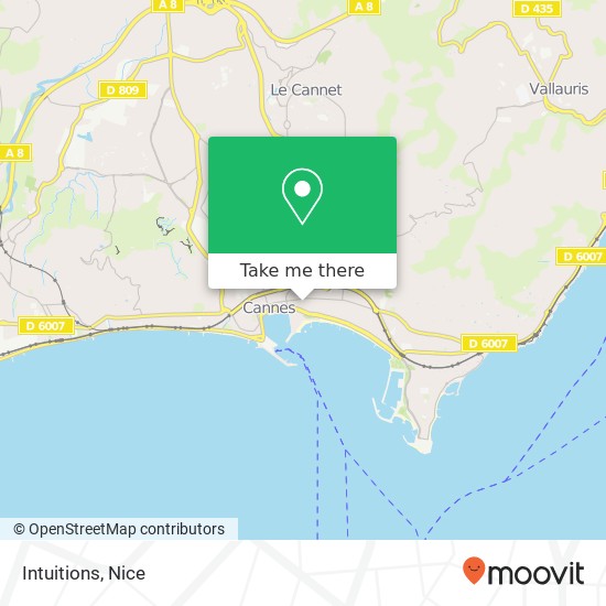 Intuitions, 22 Rue Bivouac Napoléon 06400 Cannes map