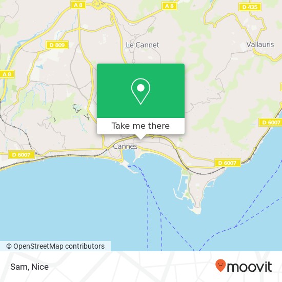 Sam, 3 Rue Maréchal Foch 06400 Cannes map