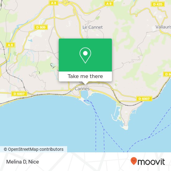 Melina D, 10 Rue Meynadier 06400 Cannes map