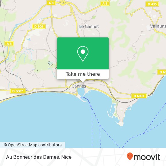 Au Bonheur des Dames, 6 Rue Rouguière 06400 Cannes map