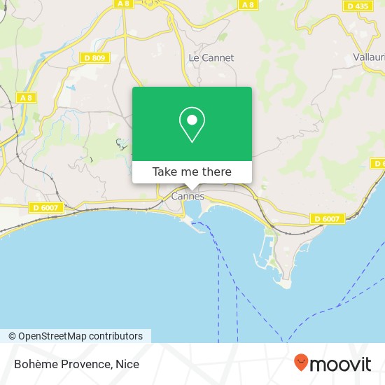 Bohème Provence, 1 Rue Émile Négrin 06400 Cannes map