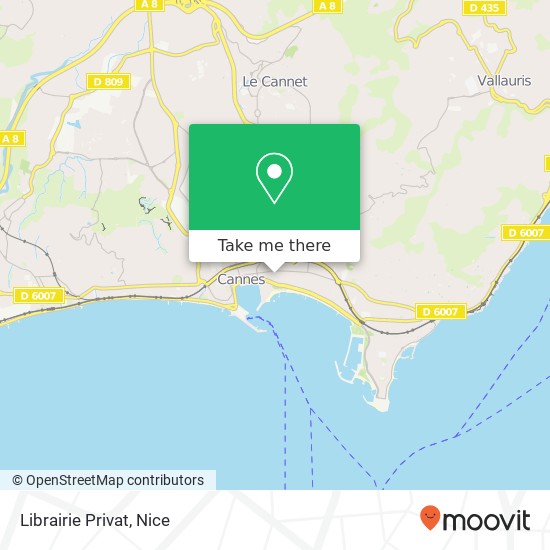 Librairie Privat map