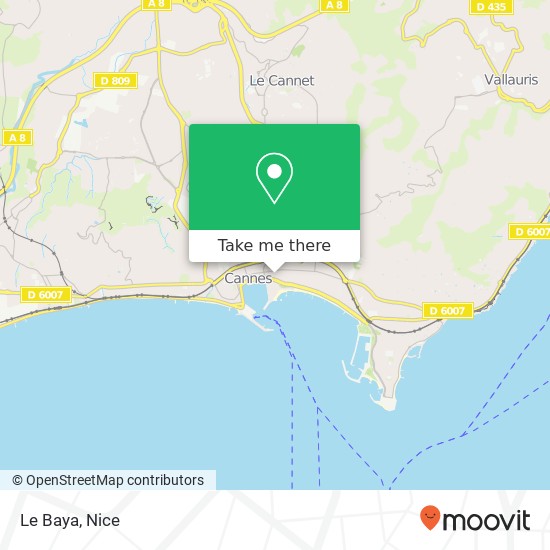 Le Baya, 16 Rue Bivouac Napoléon 06400 Cannes map